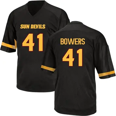 Black Game Men's Zach Bowers Arizona State Sun Devils Football College Jersey