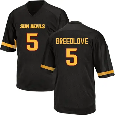 Black Game Youth Kyndrich Breedlove Arizona State Sun Devils Football College Jersey