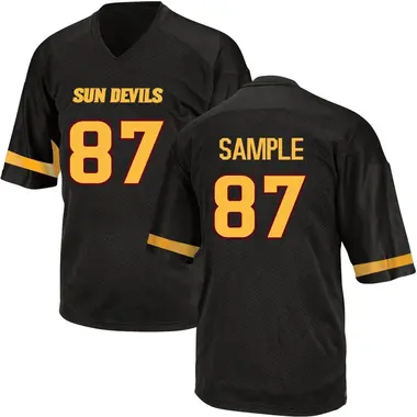 Black Game Youth Zechariah Sample Arizona State Sun Devils Football College Jersey