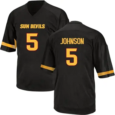 Black Replica Youth Noble Johnson Arizona State Sun Devils Football College Jersey
