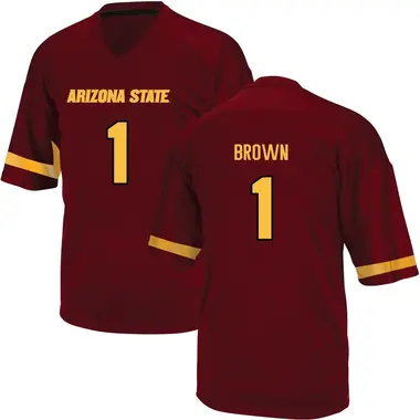 Game Men's Kyson Brown Arizona State Sun Devils Maroon Football College Jersey