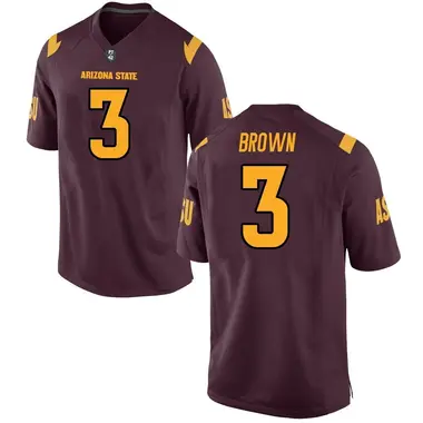 Game Men's Raleek Brown Arizona State Sun Devils Maroon Football College Jersey