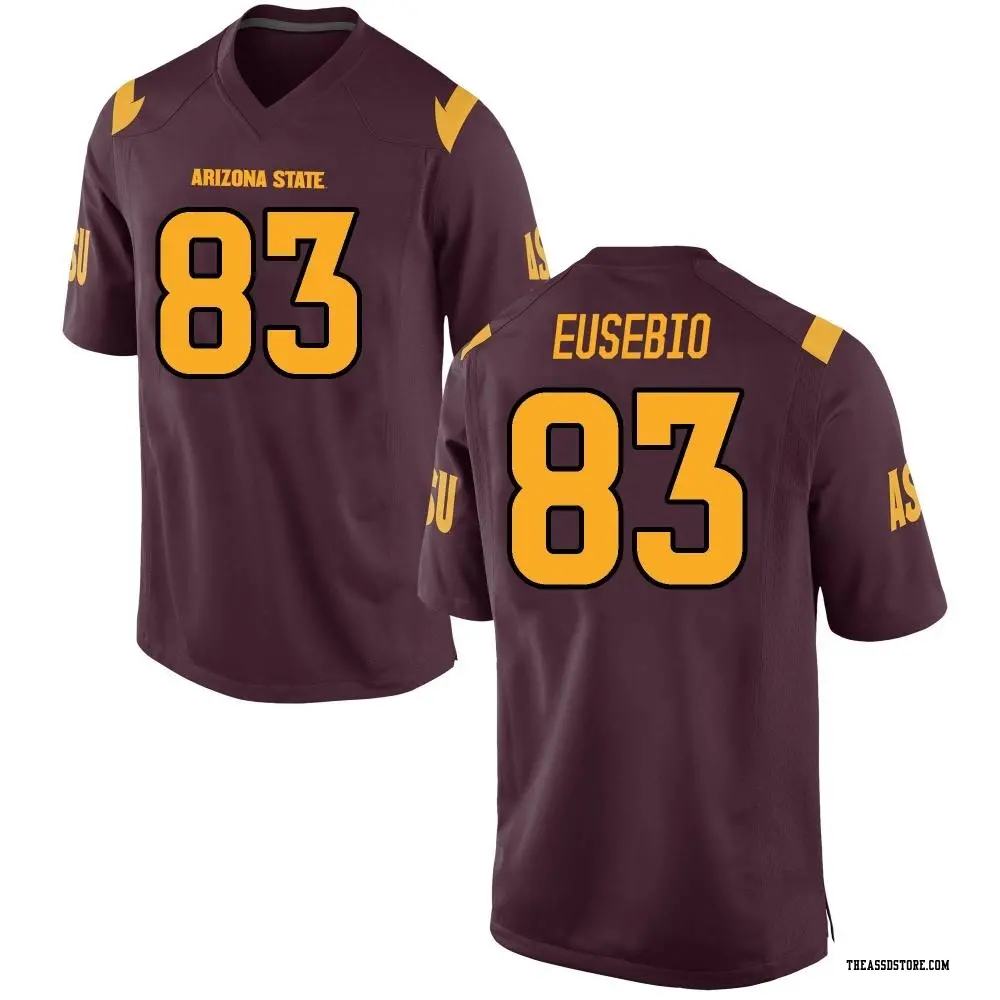 Game Youth Derek Eusebio Arizona State Sun Devils Maroon Football College Jersey