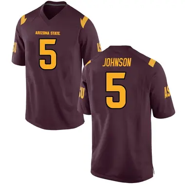 Replica Men's Noble Johnson Arizona State Sun Devils Maroon Football College Jersey