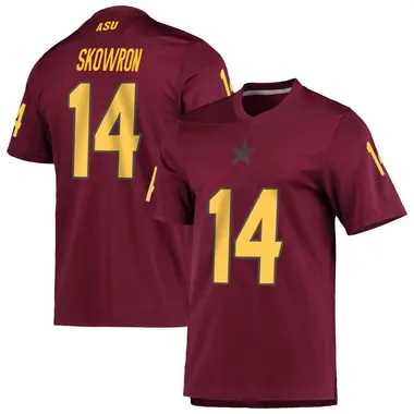 Replica Men's Xavier Skowron Arizona State Sun Devils Maroon AEROREADY Football Jersey