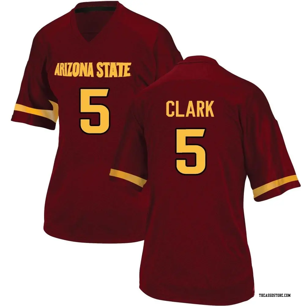 Replica Women's Jeff Clark Arizona State Sun Devils Maroon Football College Jersey