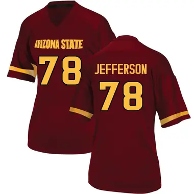 Replica Women's Matai Jefferson Arizona State Sun Devils Maroon Football College Jersey
