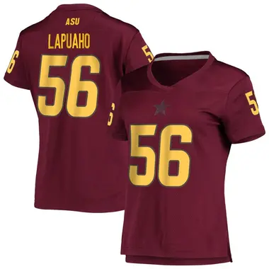 Replica Women's Rob Lapuaho Arizona State Sun Devils Maroon AEROREADY Football Jersey