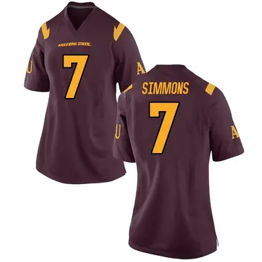 Replica Women's Shamari Simmons Arizona State Sun Devils Maroon Football College Jersey