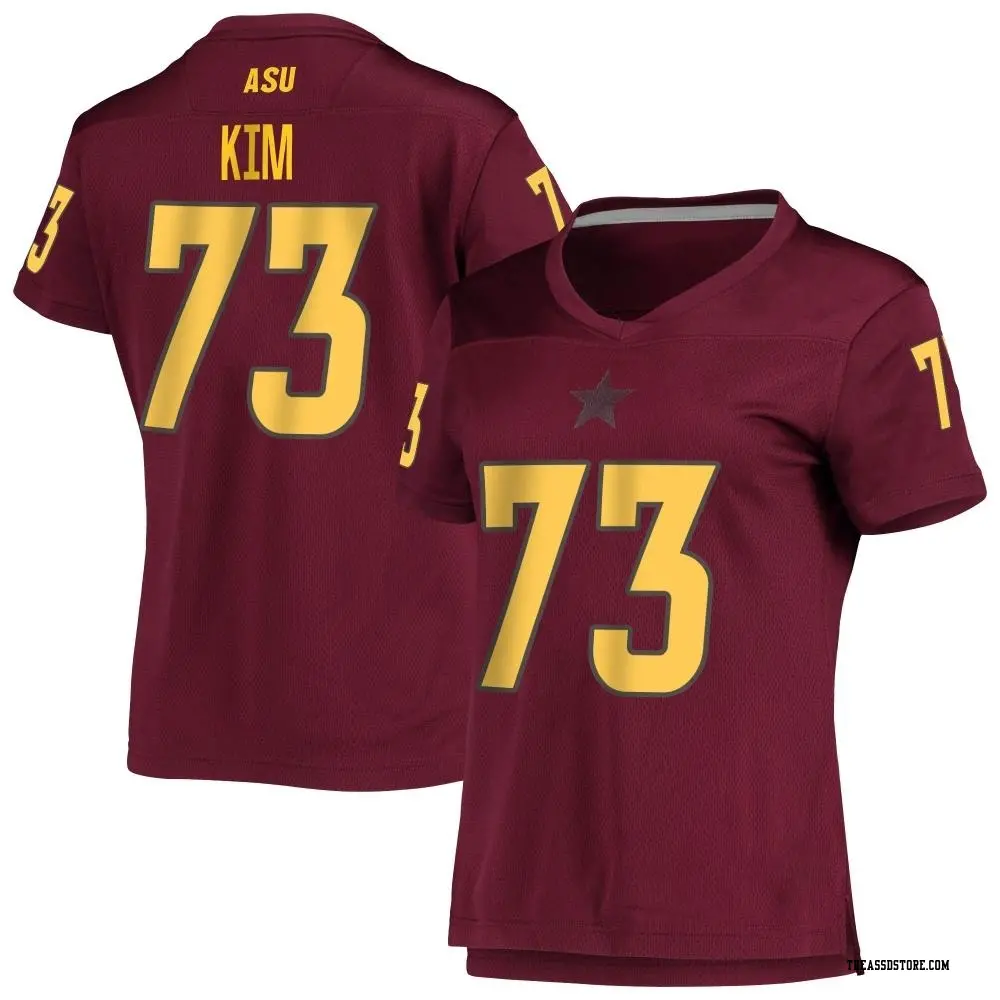 Replica Women's Terrell Kim Arizona State Sun Devils Maroon AEROREADY Football Jersey