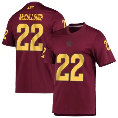 Replica Youth Caleb McCullough Arizona State Sun Devils Maroon AEROREADY Football Jersey