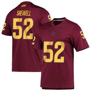 Replica Youth Ian Shewell Arizona State Sun Devils Maroon AEROREADY Football Jersey