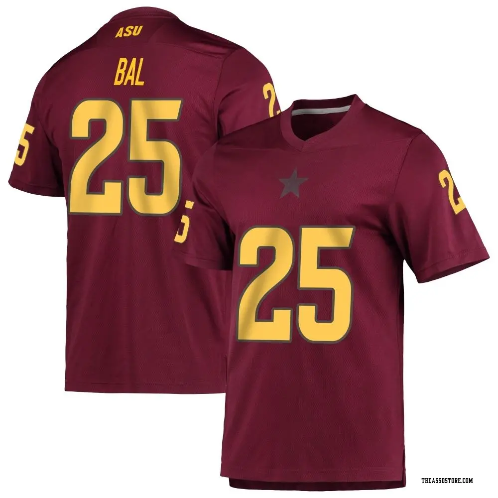 Replica Youth Jack Bal Arizona State Sun Devils Maroon AEROREADY Football Jersey