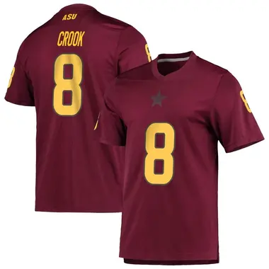 Replica Youth Jordan Crook Arizona State Sun Devils Maroon AEROREADY Football Jersey