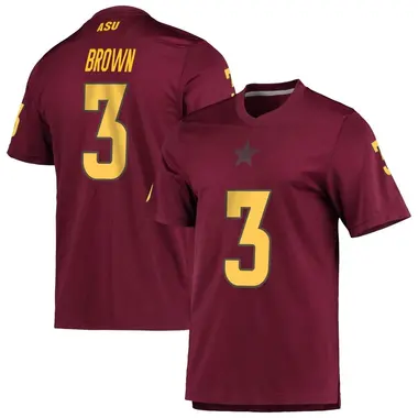 Replica Youth Raleek Brown Arizona State Sun Devils Maroon AEROREADY Football Jersey