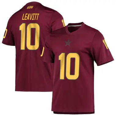 Replica Youth Sam Leavitt Arizona State Sun Devils Maroon AEROREADY Football Jersey
