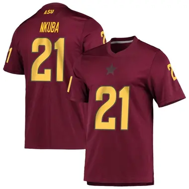 Replica Youth Tony-Louis Nkuba Arizona State Sun Devils Maroon AEROREADY Football Jersey