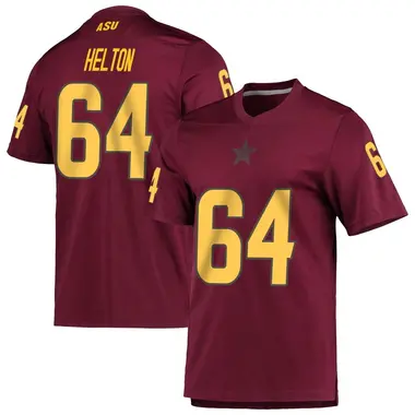 Replica Youth Wade Helton Arizona State Sun Devils Maroon AEROREADY Football Jersey