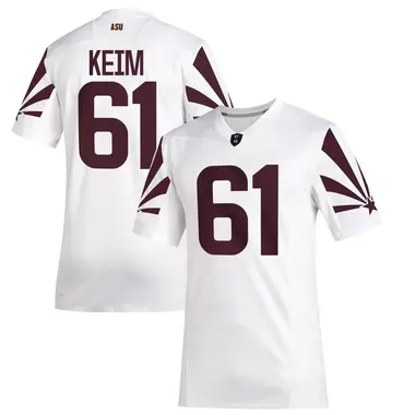 White Game Men's Carson Keim Arizona State Sun Devils Special Premier Football Jersey