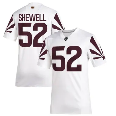 White Game Men's Ian Shewell Arizona State Sun Devils Special Premier Football Jersey