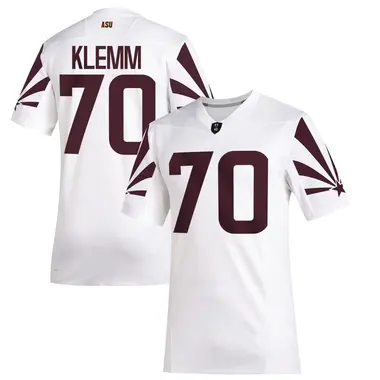 White Game Men's Jalen Klemm Arizona State Sun Devils Special Premier Football Jersey