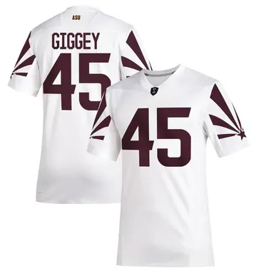 White Game Men's James Giggey Arizona State Sun Devils Special Premier Football Jersey