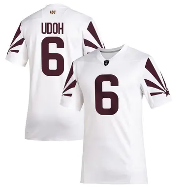White Game Men's Kanye Udoh Arizona State Sun Devils Special Premier Football Jersey