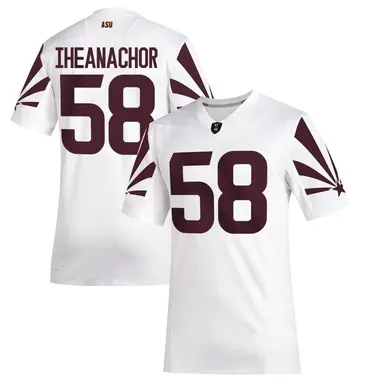 White Game Men's Max Iheanachor Arizona State Sun Devils Special Premier Football Jersey