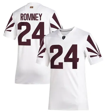 White Game Men's Tate Romney Arizona State Sun Devils Special Premier Football Jersey