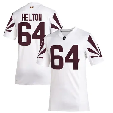 White Game Men's Wade Helton Arizona State Sun Devils Special Premier Football Jersey