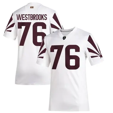 White Game Youth Champ Westbrooks Arizona State Sun Devils Special Premier Football Jersey