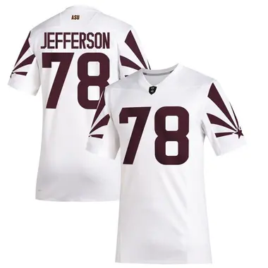 White Game Youth Matai Jefferson Arizona State Sun Devils Special Premier Football Jersey