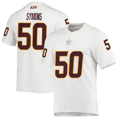 White Replica Men's Chance Symons Arizona State Sun Devils AEROREADY Football Jersey