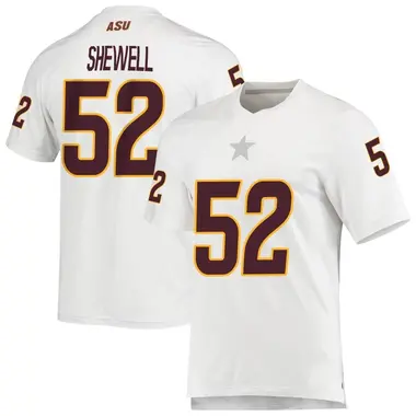 White Replica Men's Ian Shewell Arizona State Sun Devils AEROREADY Football Jersey