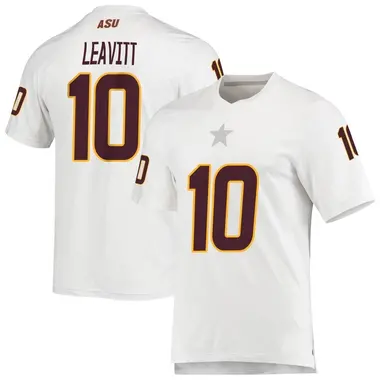 White Replica Men's Sam Leavitt Arizona State Sun Devils AEROREADY Football Jersey