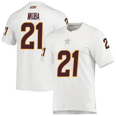 White Replica Men's Tony-Louis Nkuba Arizona State Sun Devils AEROREADY Football Jersey