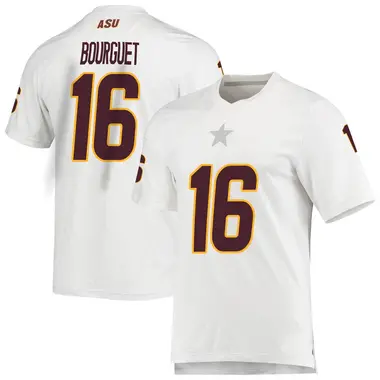 White Replica Men's Trenton Bourguet Arizona State Sun Devils AEROREADY Football Jersey