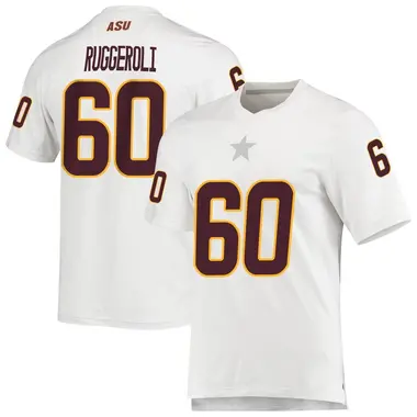 White Replica Men's Xander Ruggeroli Arizona State Sun Devils AEROREADY Football Jersey