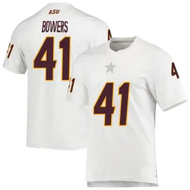 White Replica Men's Zach Bowers Arizona State Sun Devils AEROREADY Football Jersey
