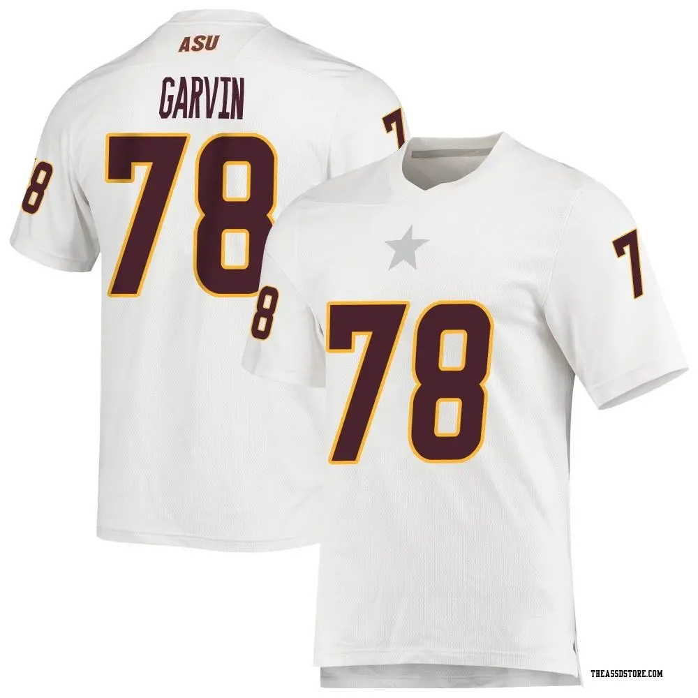 White Replica Youth Colby Garvin Arizona State Sun Devils AEROREADY Football Jersey