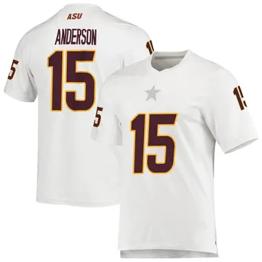 White Replica Youth Khamari Anderson Arizona State Sun Devils AEROREADY Football Jersey
