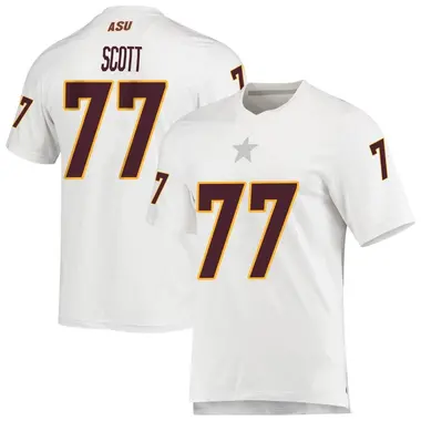 White Replica Youth Kyle Scott Arizona State Sun Devils AEROREADY Football Jersey