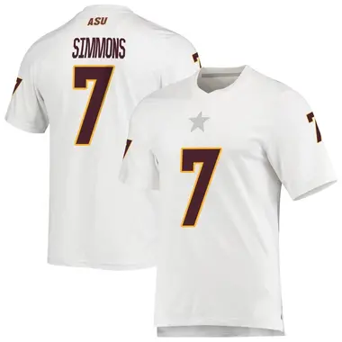 White Replica Youth Shamari Simmons Arizona State Sun Devils AEROREADY Football Jersey