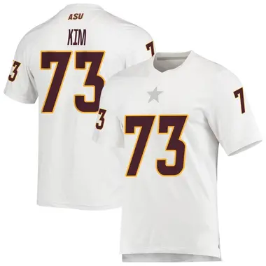 White Replica Youth Terrell Kim Arizona State Sun Devils AEROREADY Football Jersey