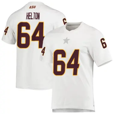 White Replica Youth Wade Helton Arizona State Sun Devils AEROREADY Football Jersey