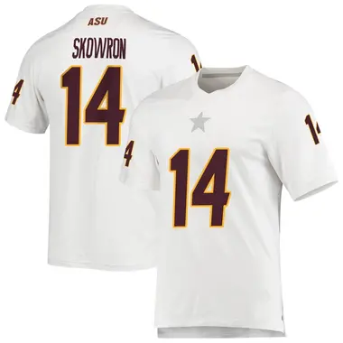 White Replica Youth Xavier Skowron Arizona State Sun Devils AEROREADY Football Jersey