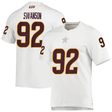 White Replica Youth Zac Swanson Arizona State Sun Devils AEROREADY Football Jersey